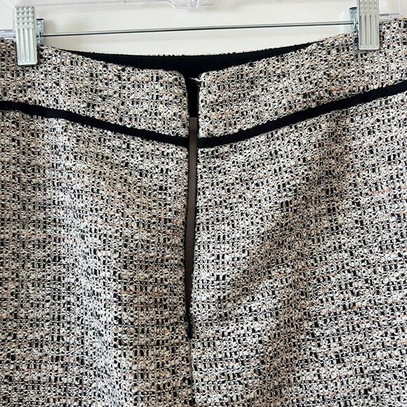 Ann Taylor Cream Black Tweed Career Professional Pencil Skirt Womens Size 8 - Picture 7 of 13